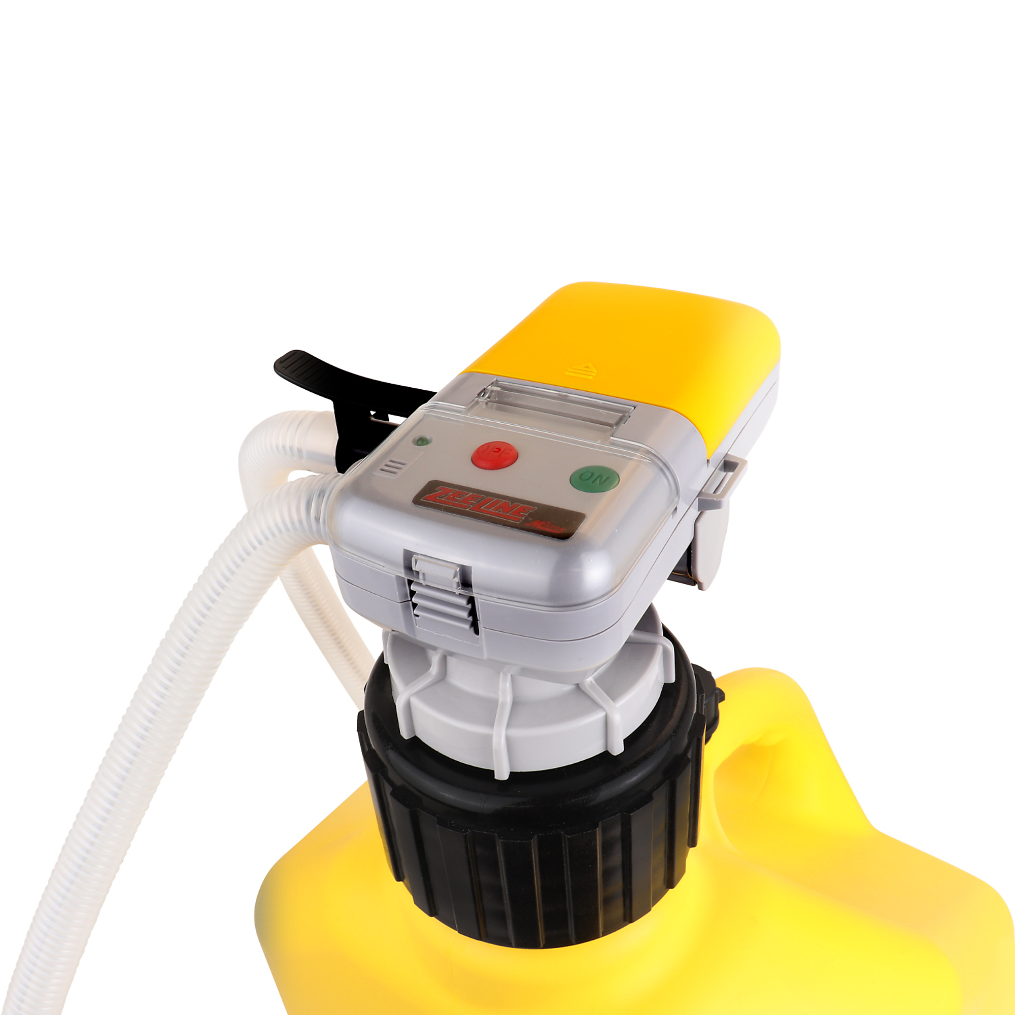 Zee Line AA Battery Powered Fuel Can Transfer Pump — 2.4 GPM, 52in. Discharge Hose, 22in. Suction Hose, Model# ZE1030XLD